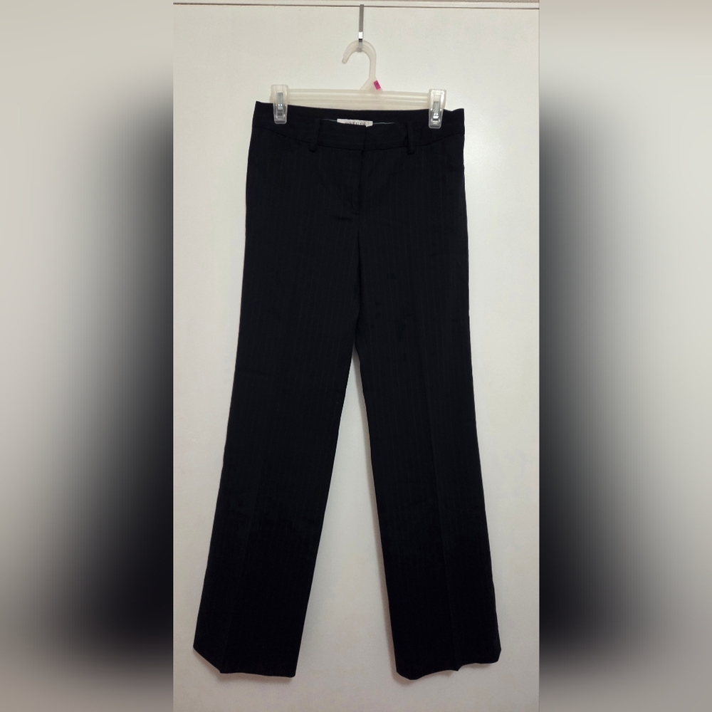 Anne Klein Platinum Women's Black Pinstripe Dress Pants Size 0